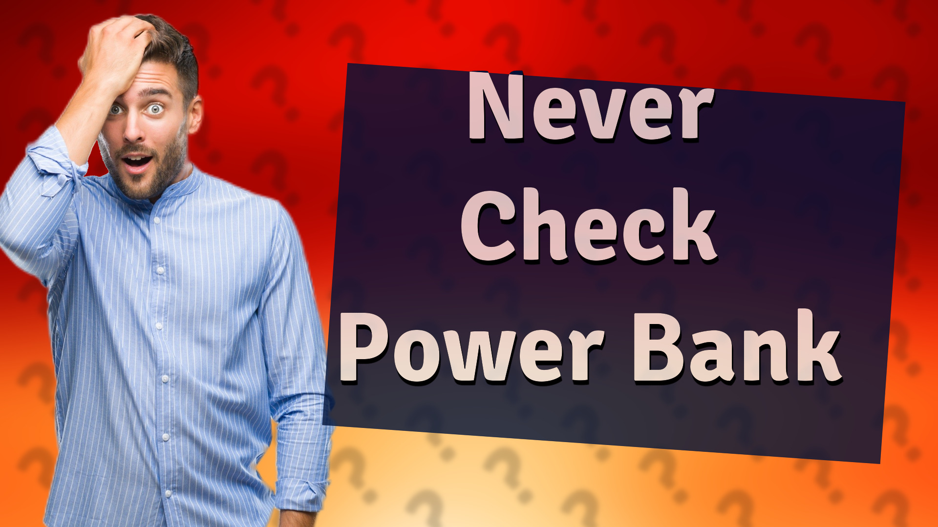 Never Check Power Bank