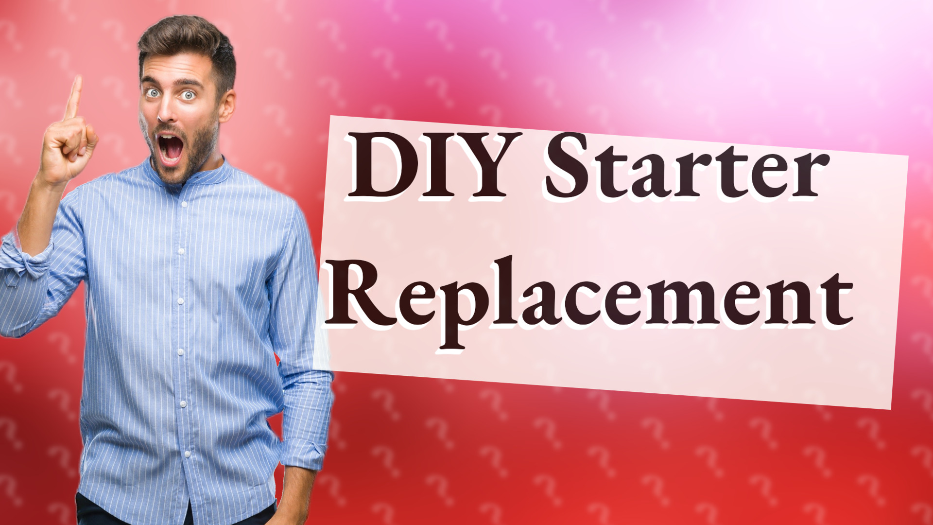 DIY Starter Replacement