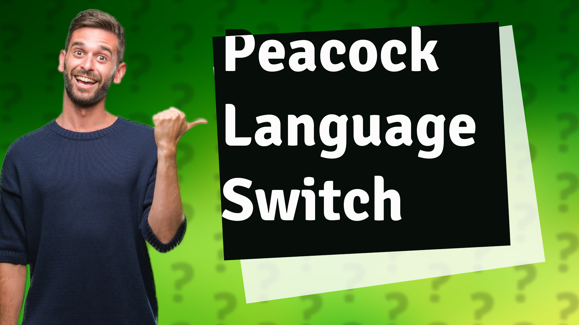 Peacock Language Switch