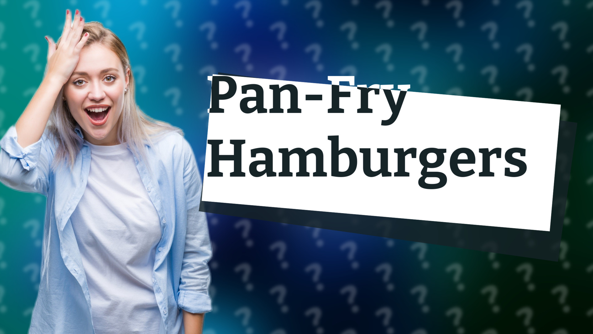 Pan-Fry Hamburgers