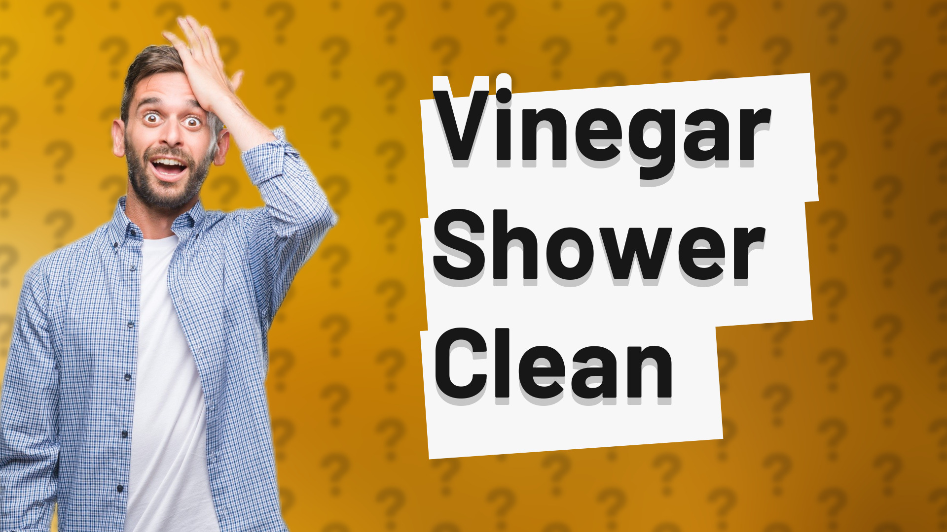 Vinegar Shower Clean