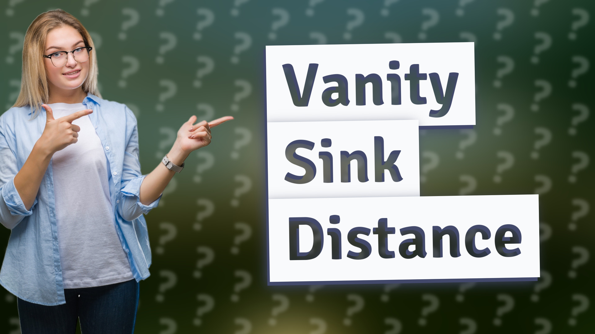 Vanity Sink Distance