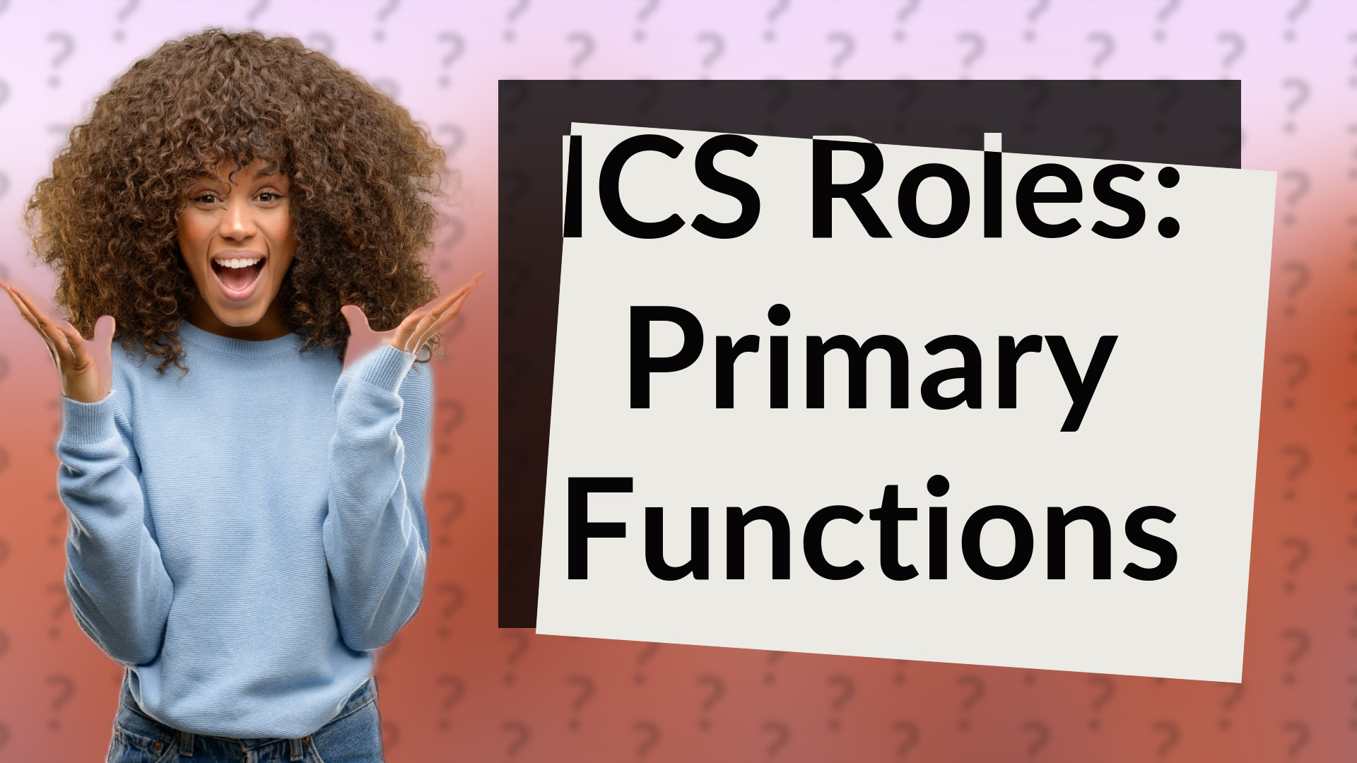 ICS Roles: Primary Functions