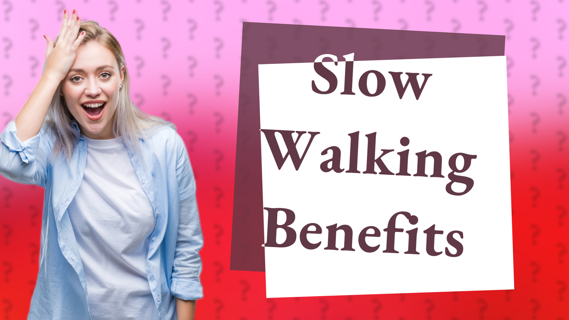 Slow Walking Benefits