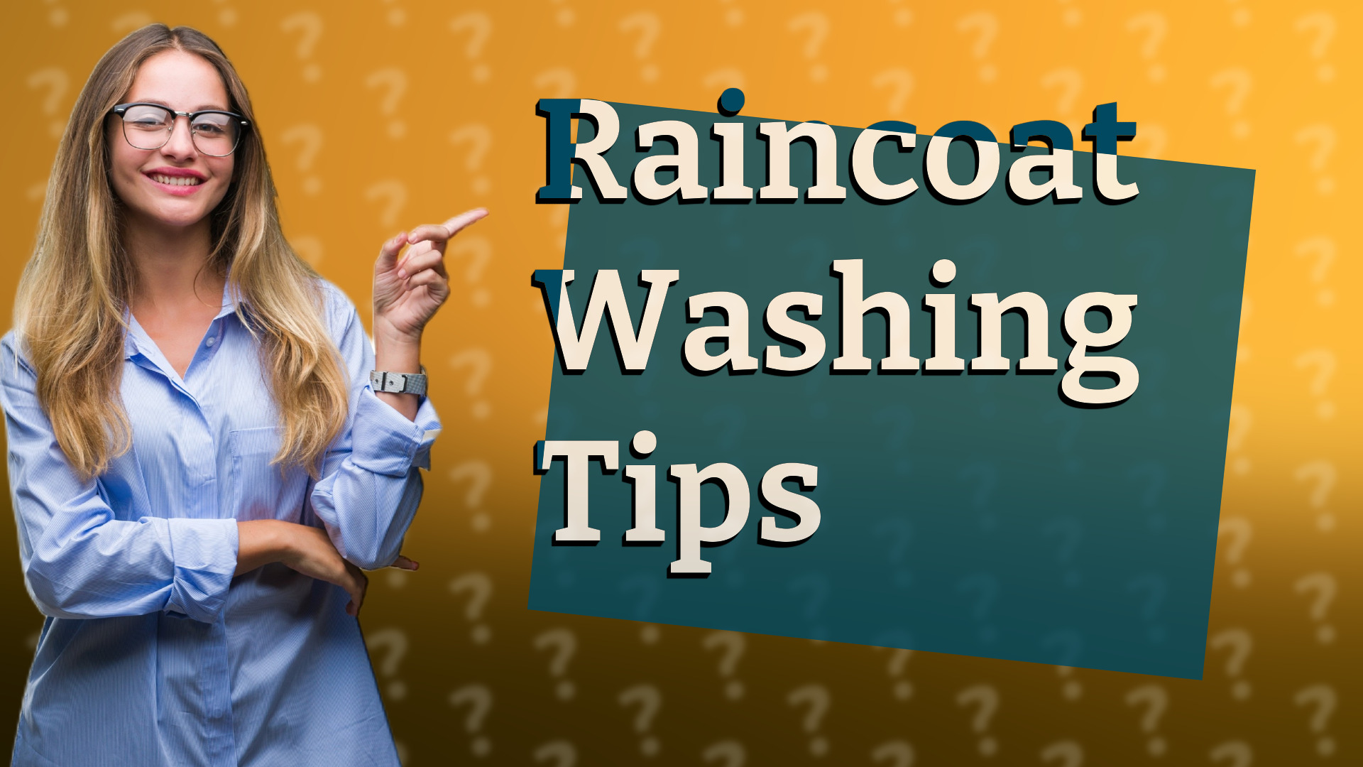 Raincoat Washing Tips