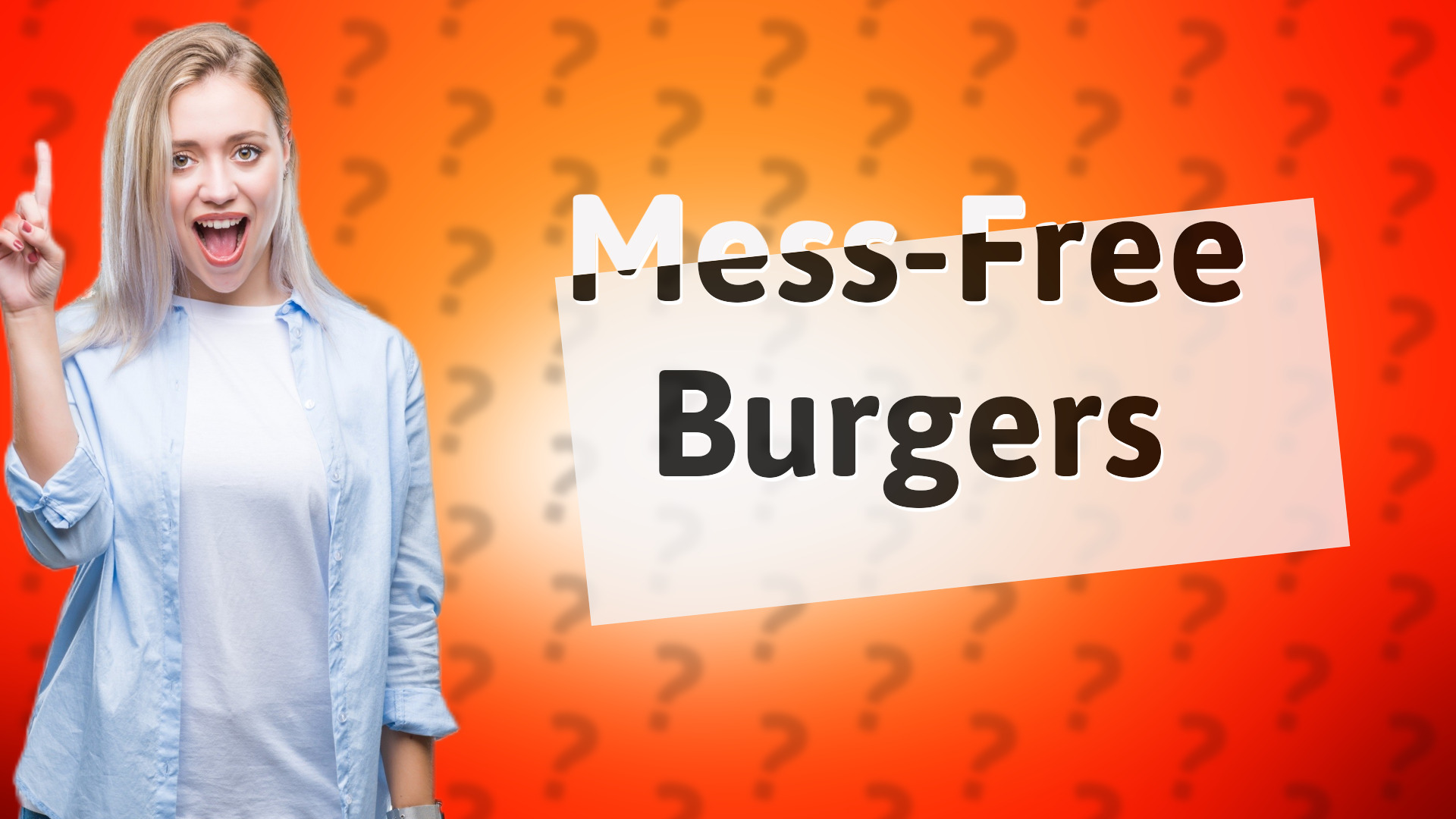 Mess-Free Burgers