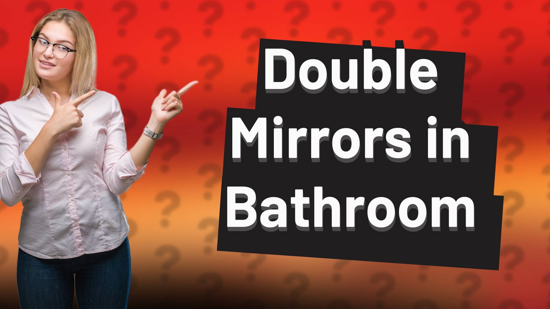 Double Mirrors in Bathroom