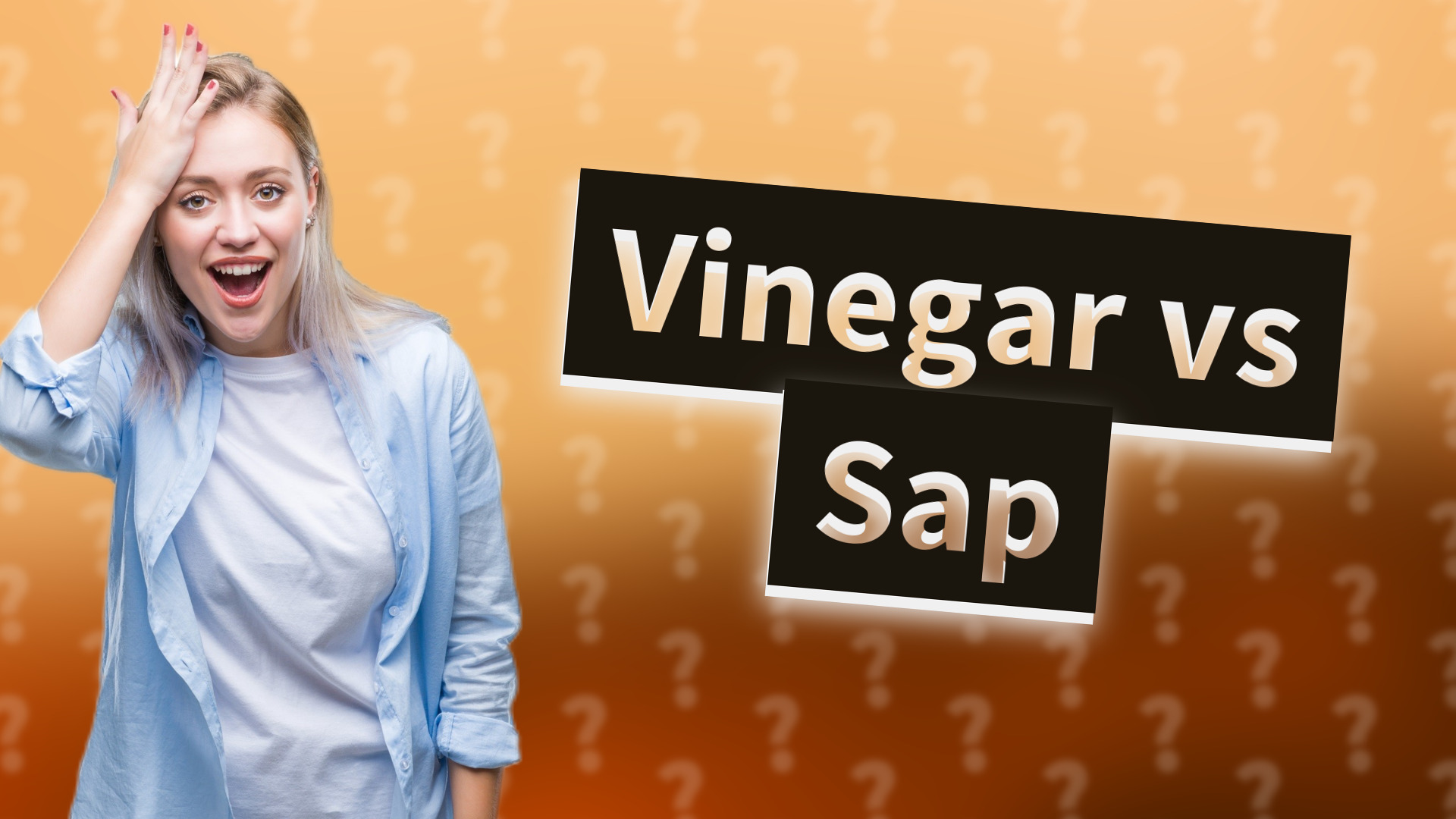 Vinegar vs Sap