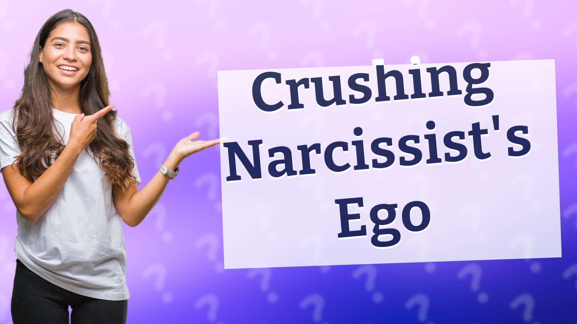 Crushing Narcissist's Ego