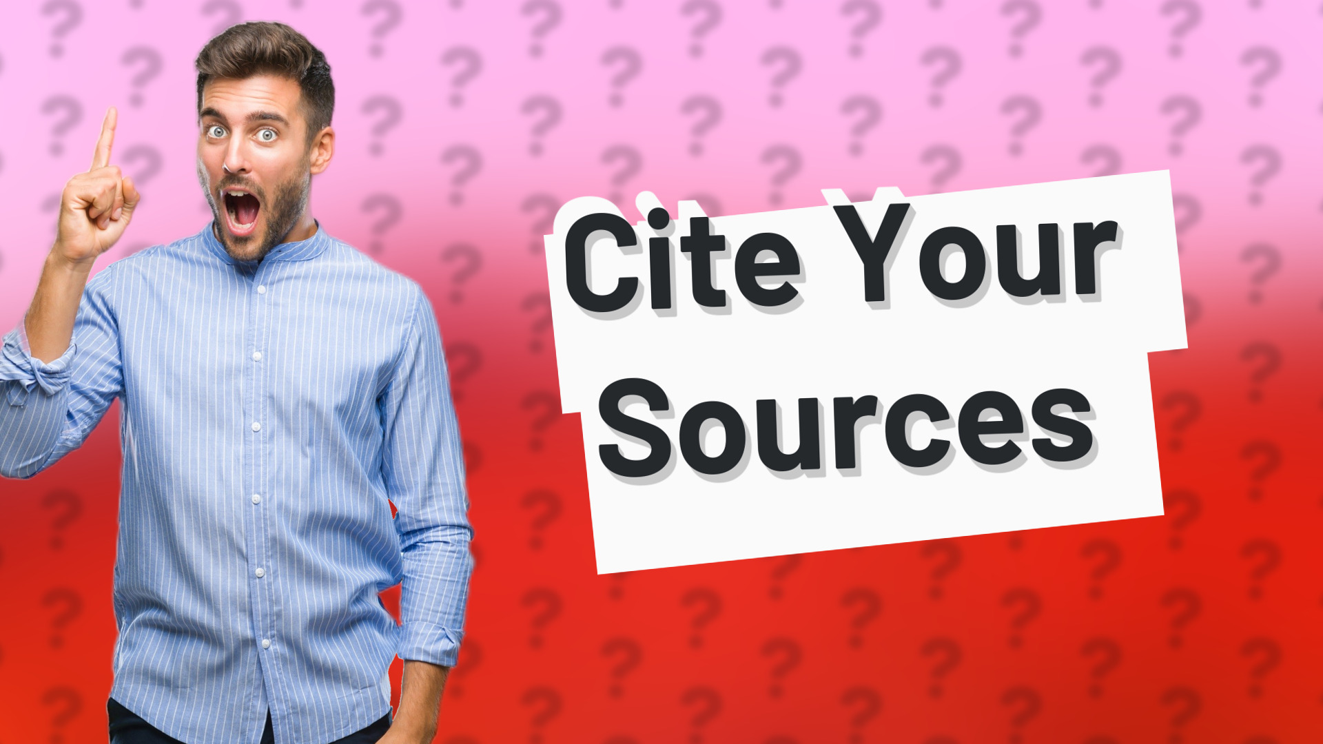 Cite Your Sources