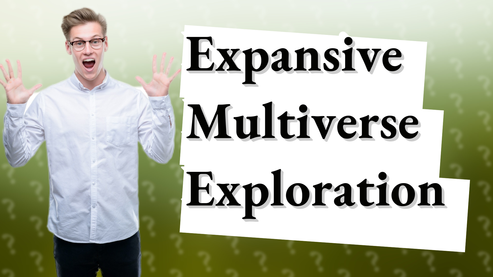 Expansive Multiverse Exploration