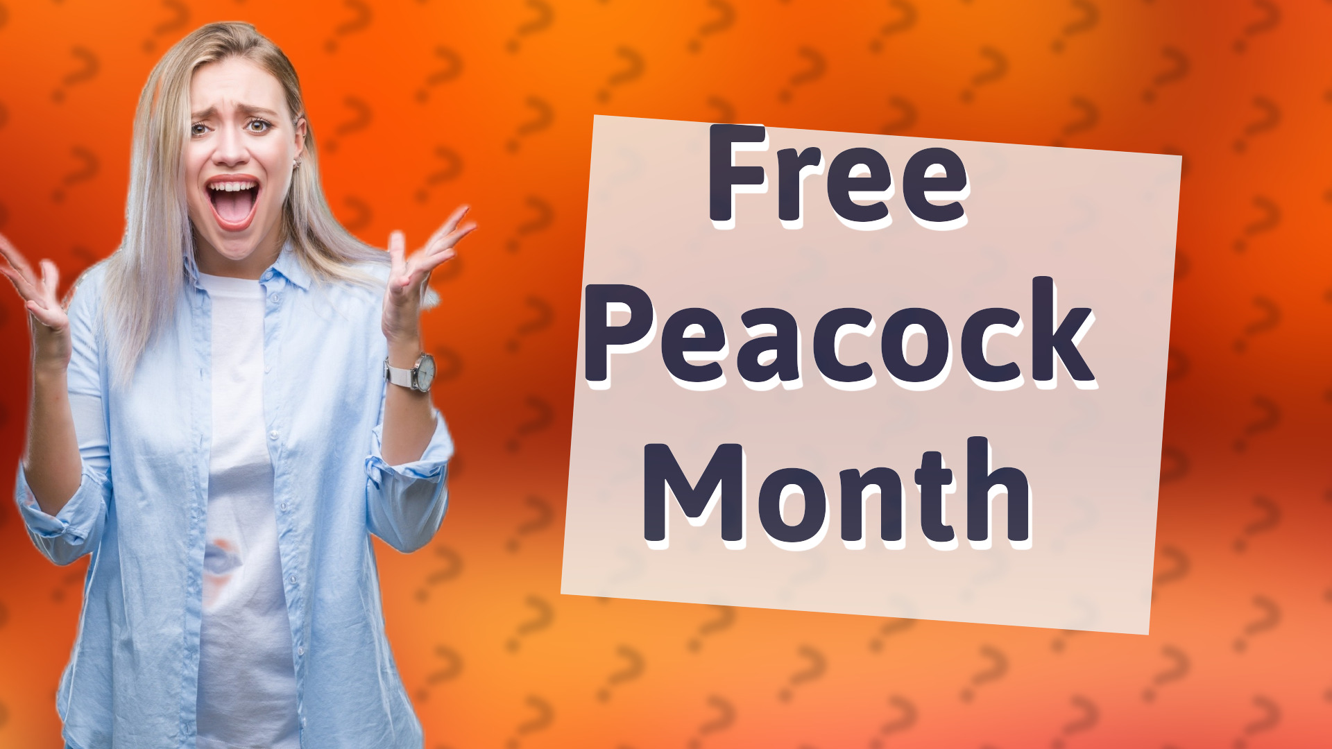 Free Peacock Month