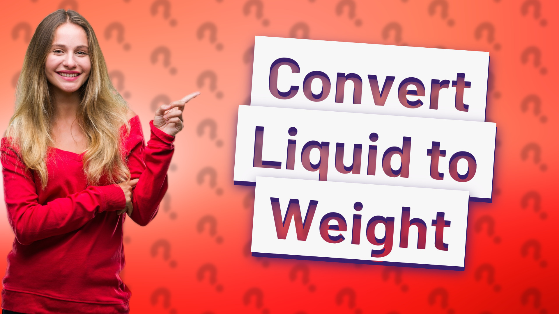 Convert Liquid to Weight