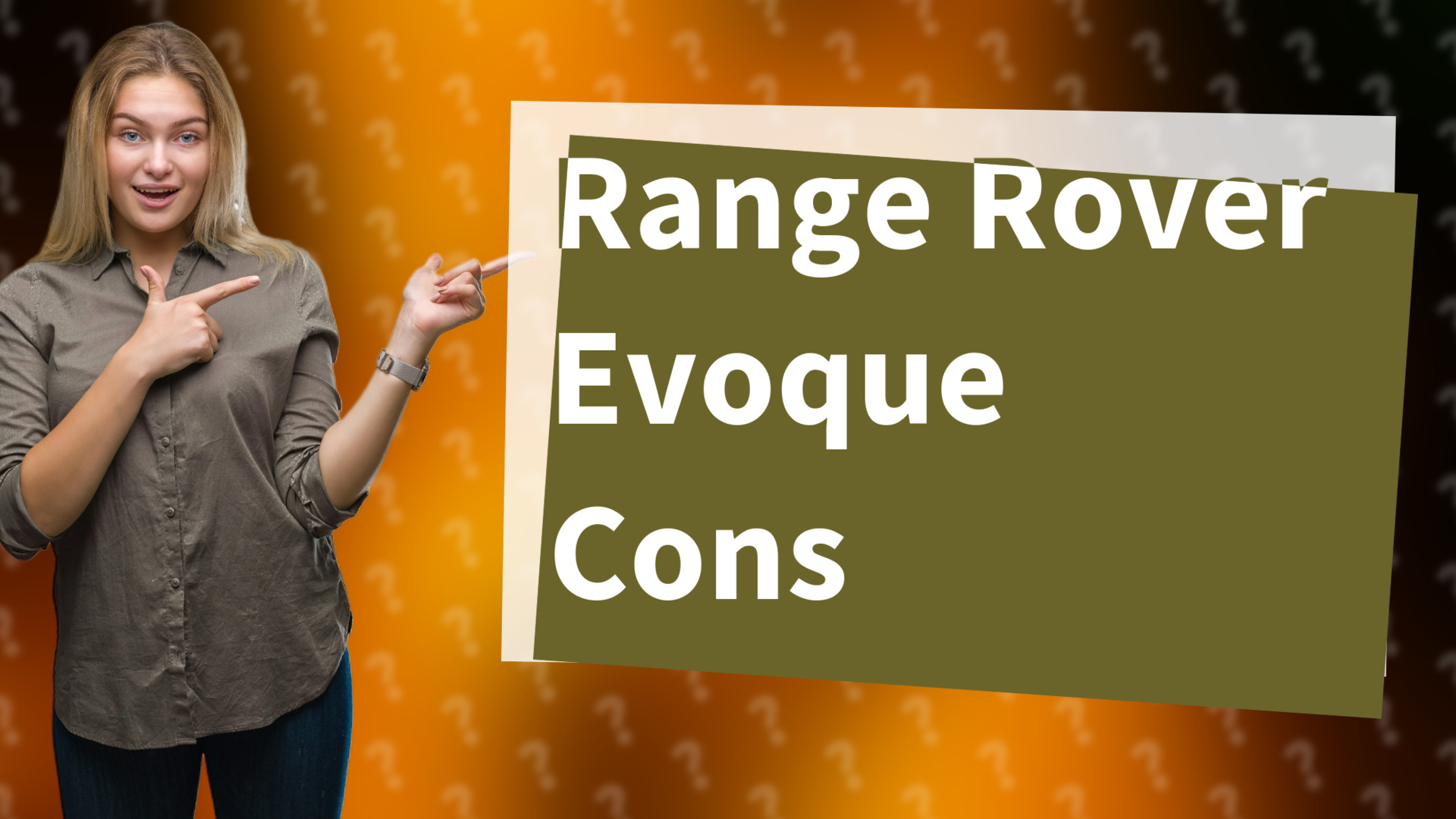Range Rover Evoque Cons
