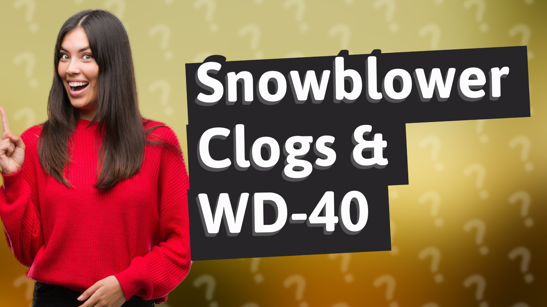 Snowblower Clogs & WD-40
