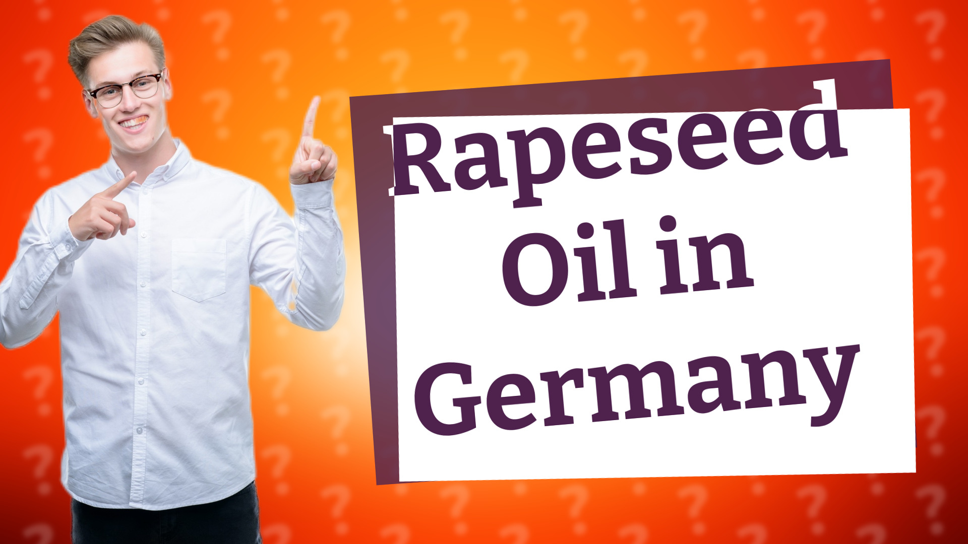 Rapeseed Oil in Germany