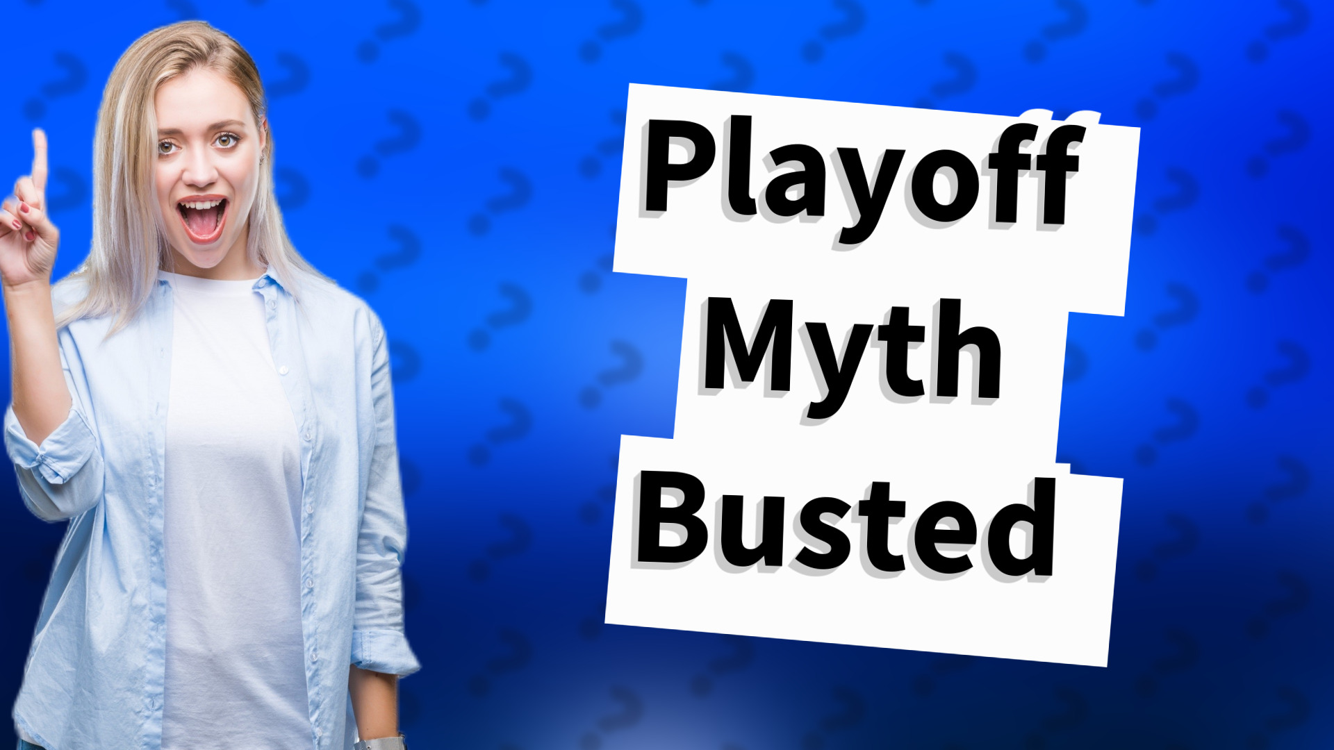 Playoff Myth Busted