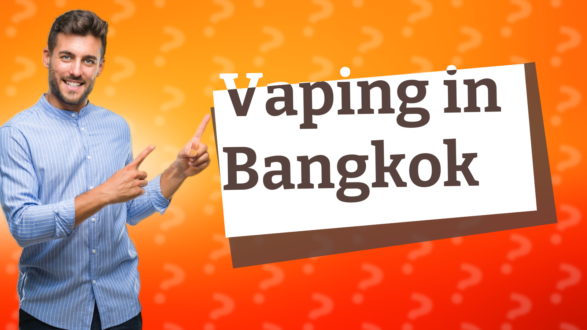 Vaping in Bangkok