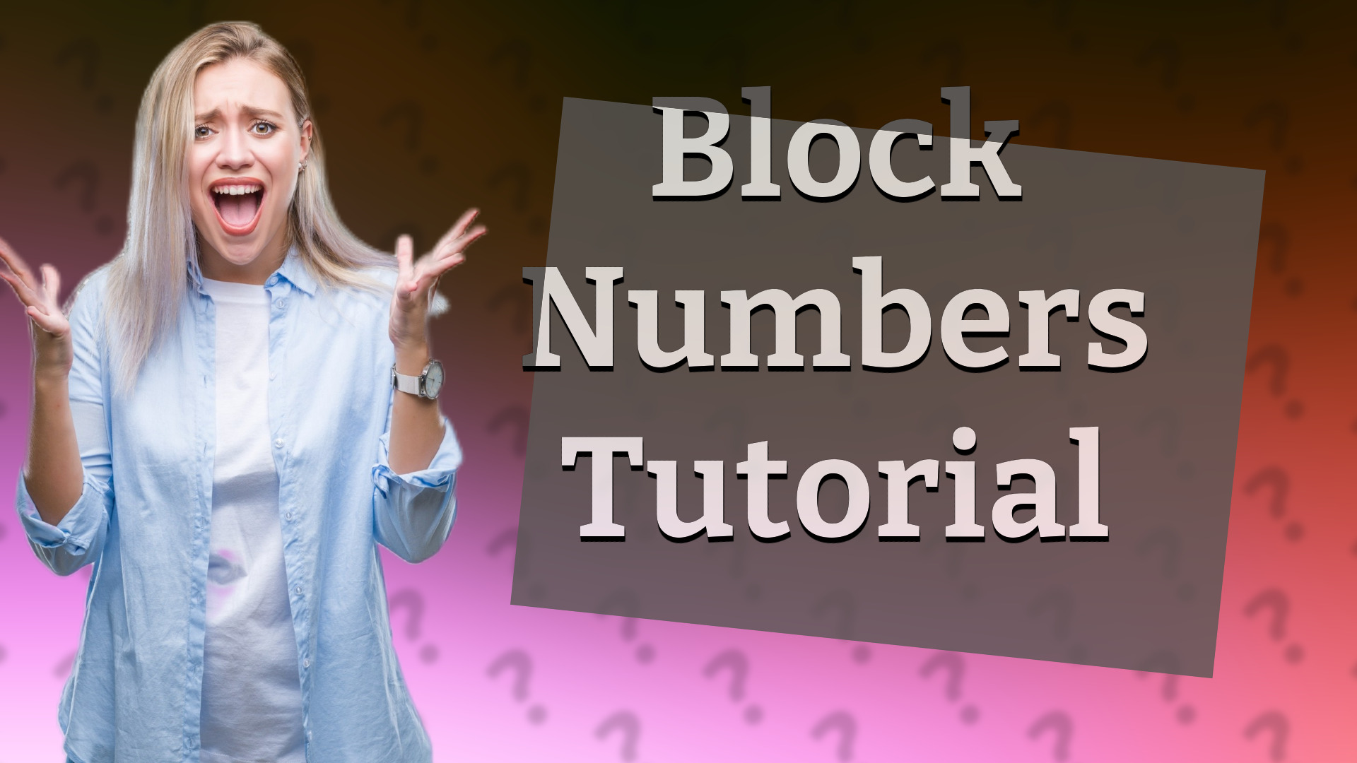 Block Numbers Tutorial