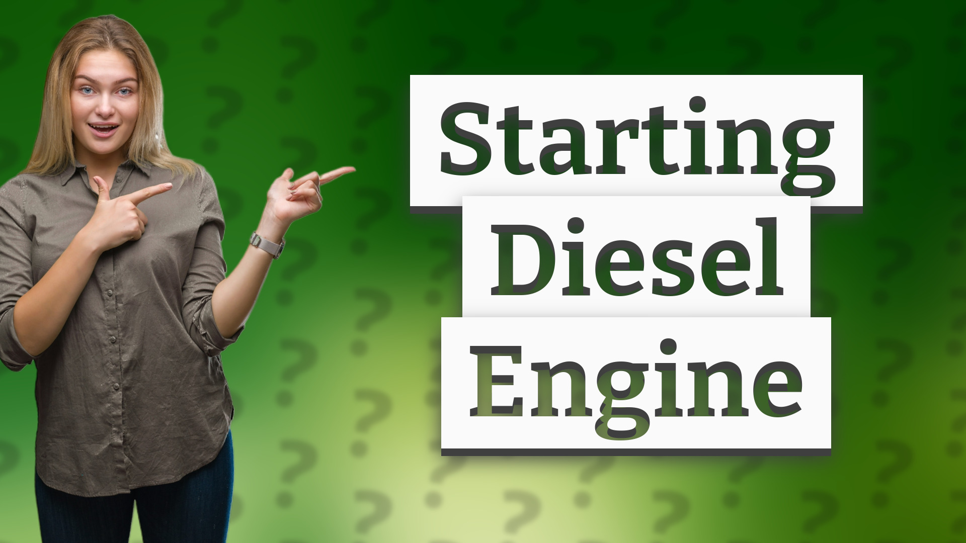 Starting Diesel Engine