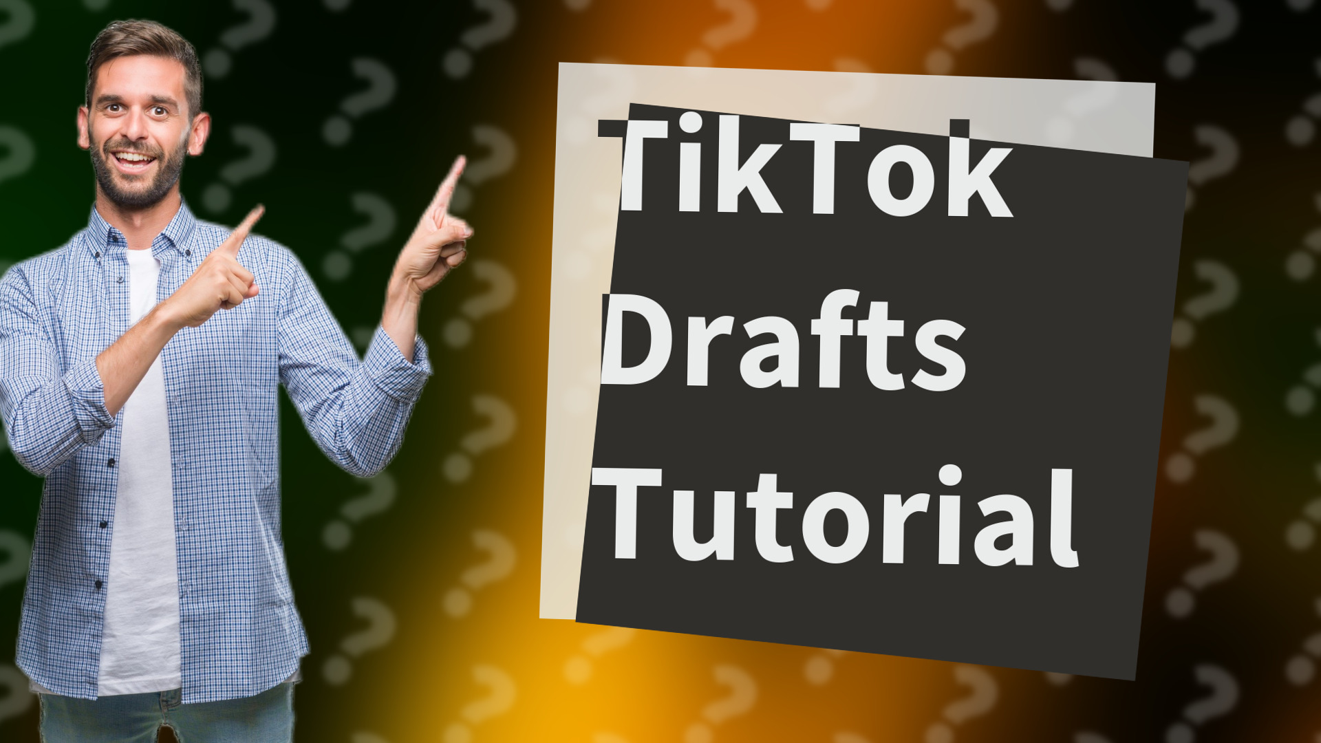 TikTok Drafts Tutorial