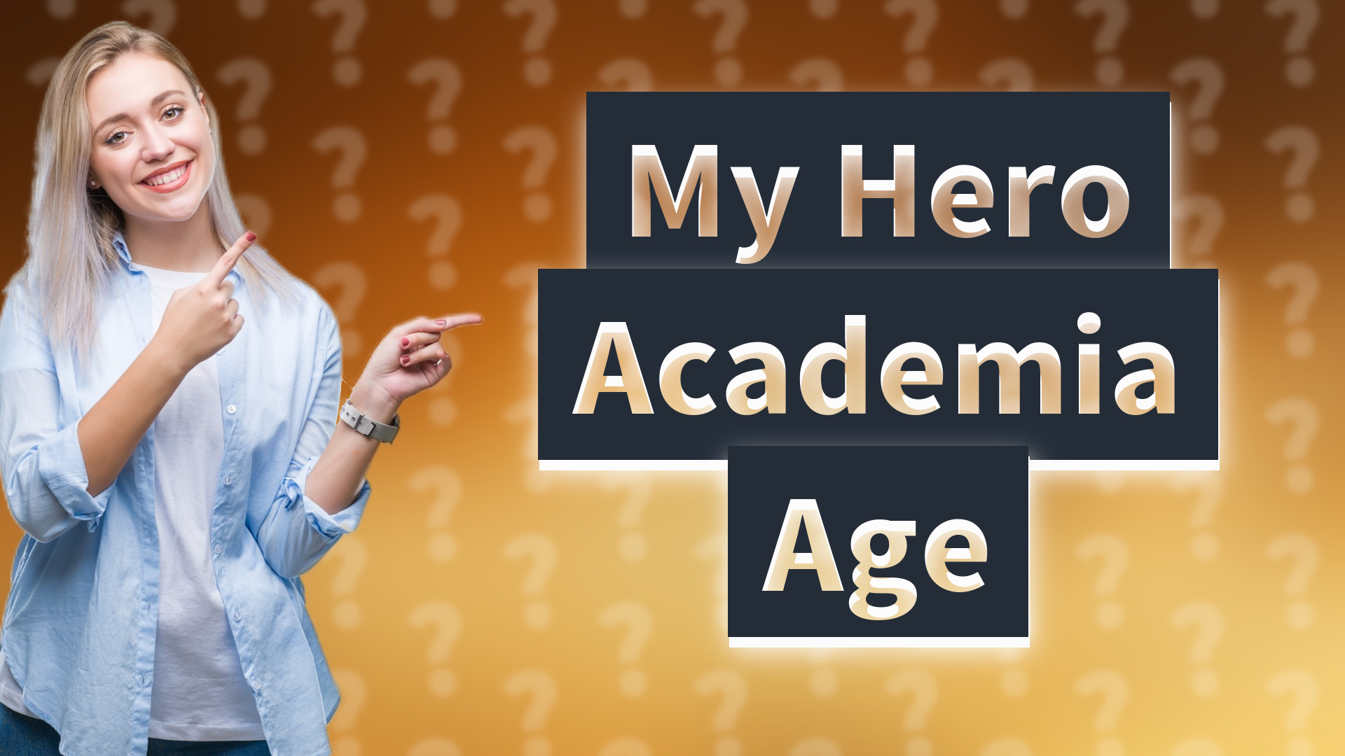 My Hero Academia Age