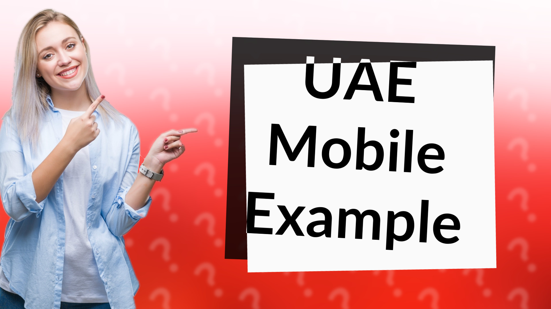 UAE Mobile Example