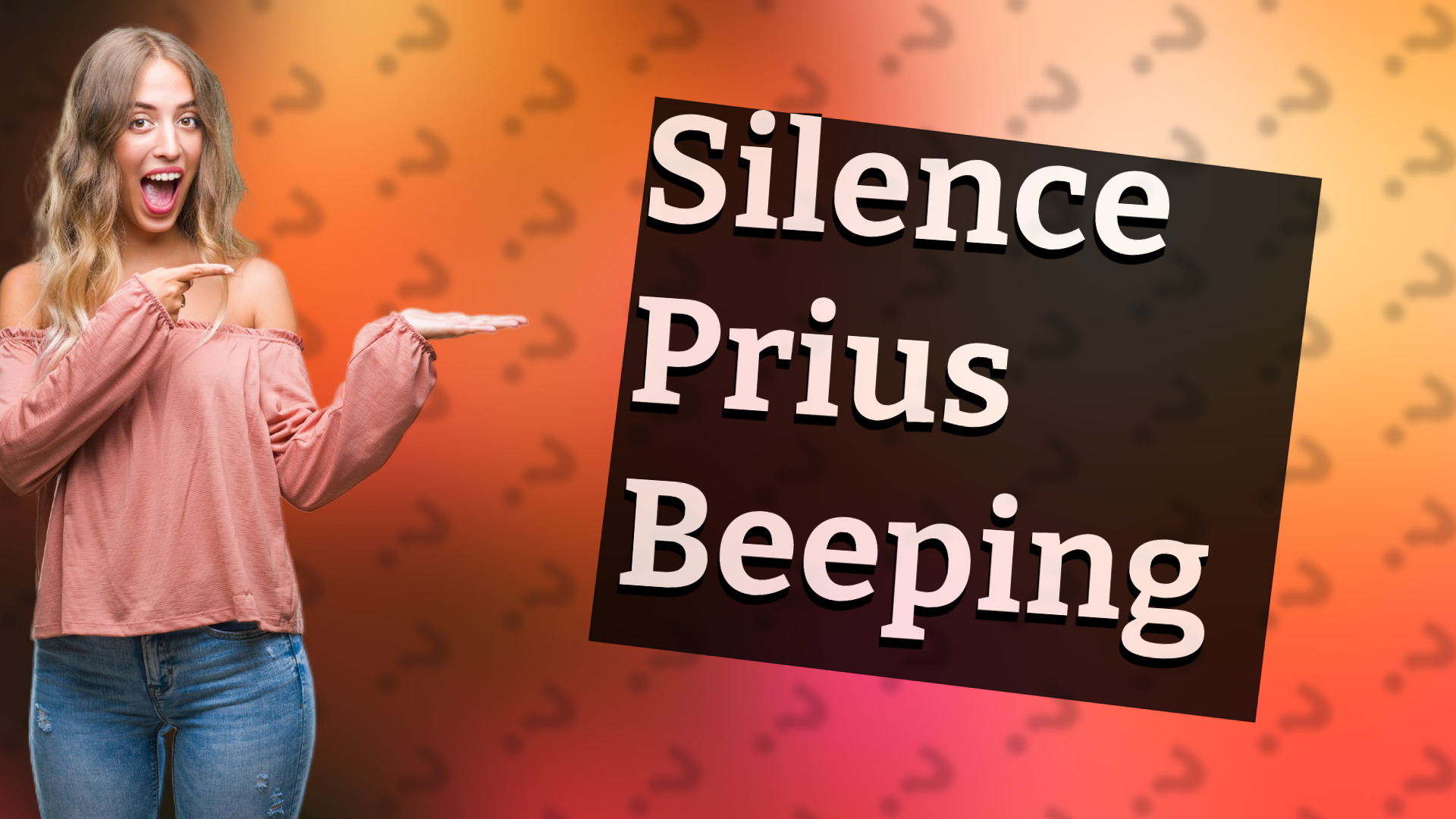 Silence Prius Beeping