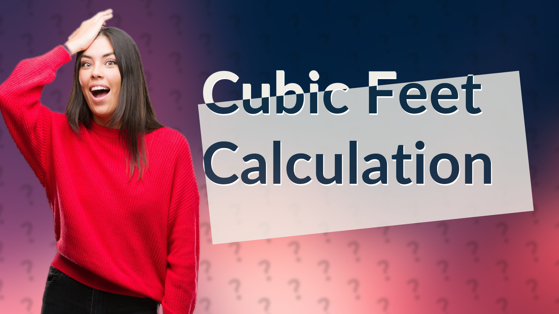 Cubic Feet Calculation