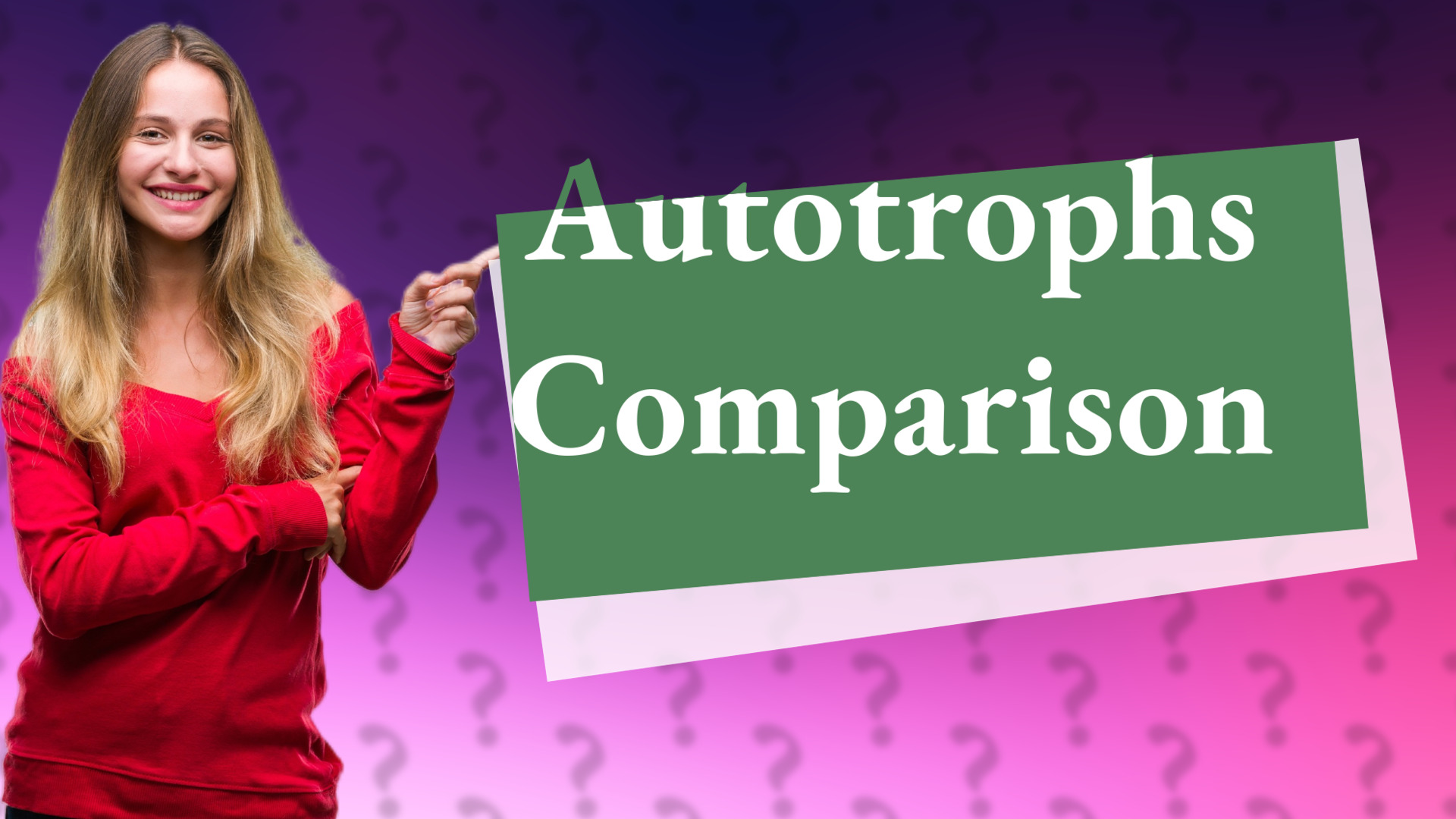 Autotrophs Comparison