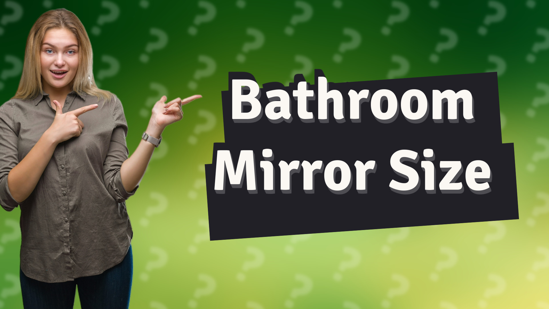 Bathroom Mirror Size