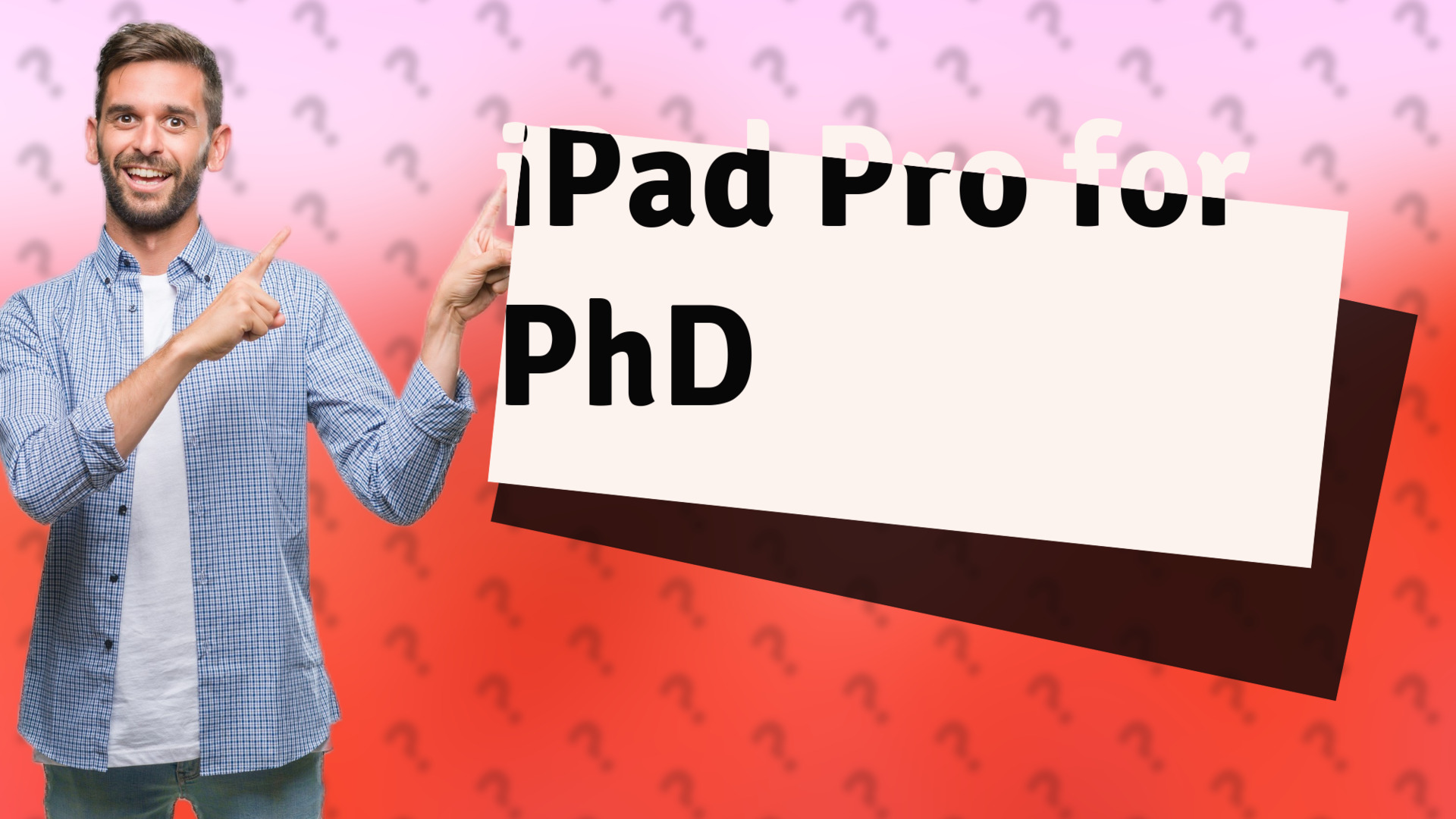 iPad Pro for PhD
