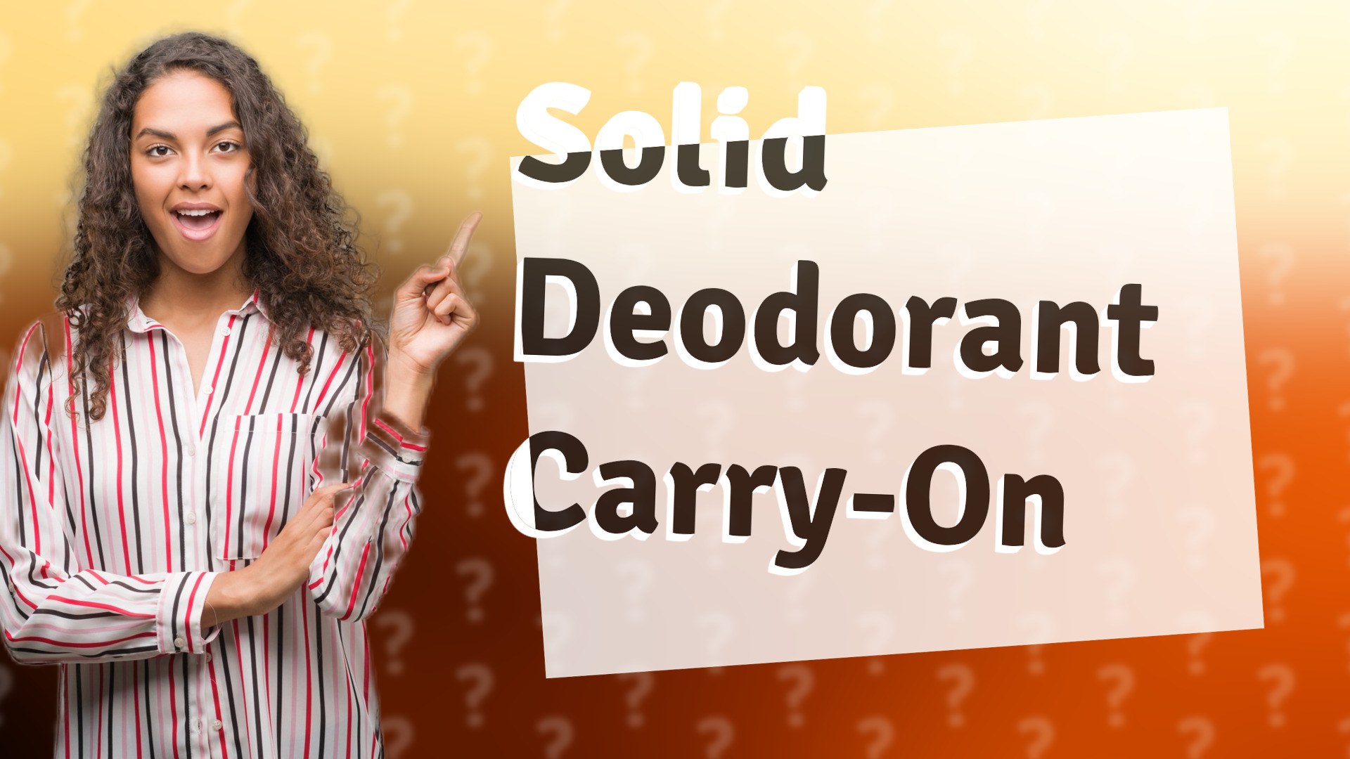 Solid Deodorant Carry-On