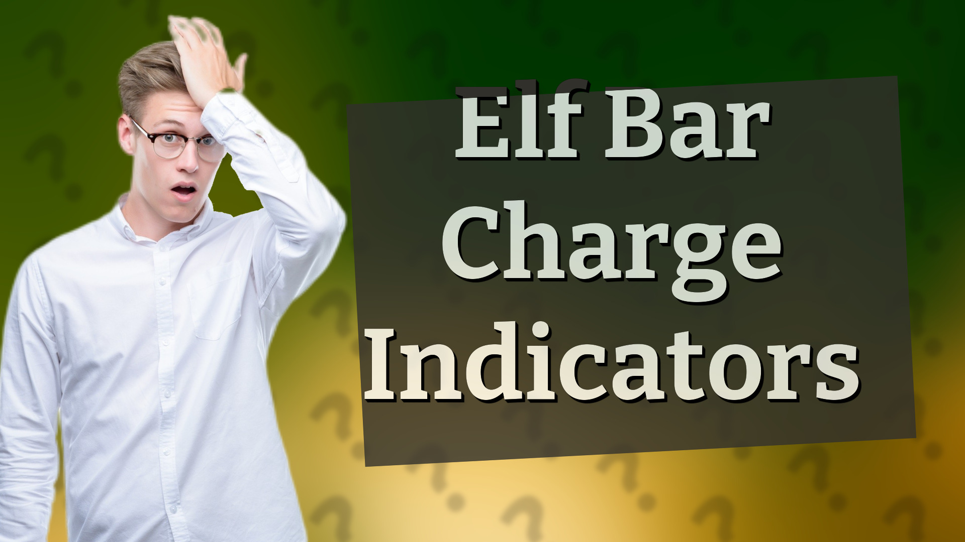 Elf Bar Charge Indicators