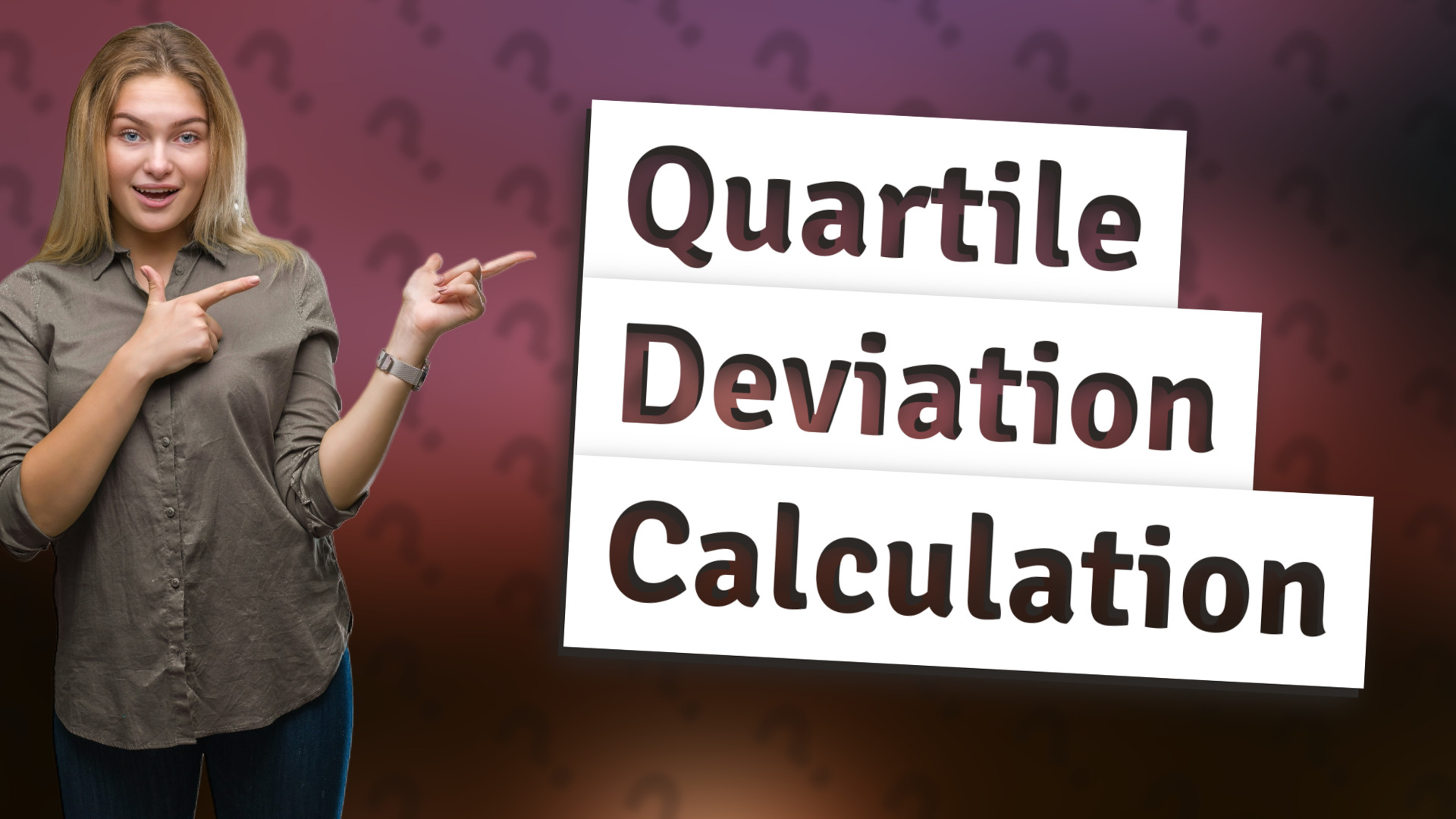 Quartile Deviation Calculation