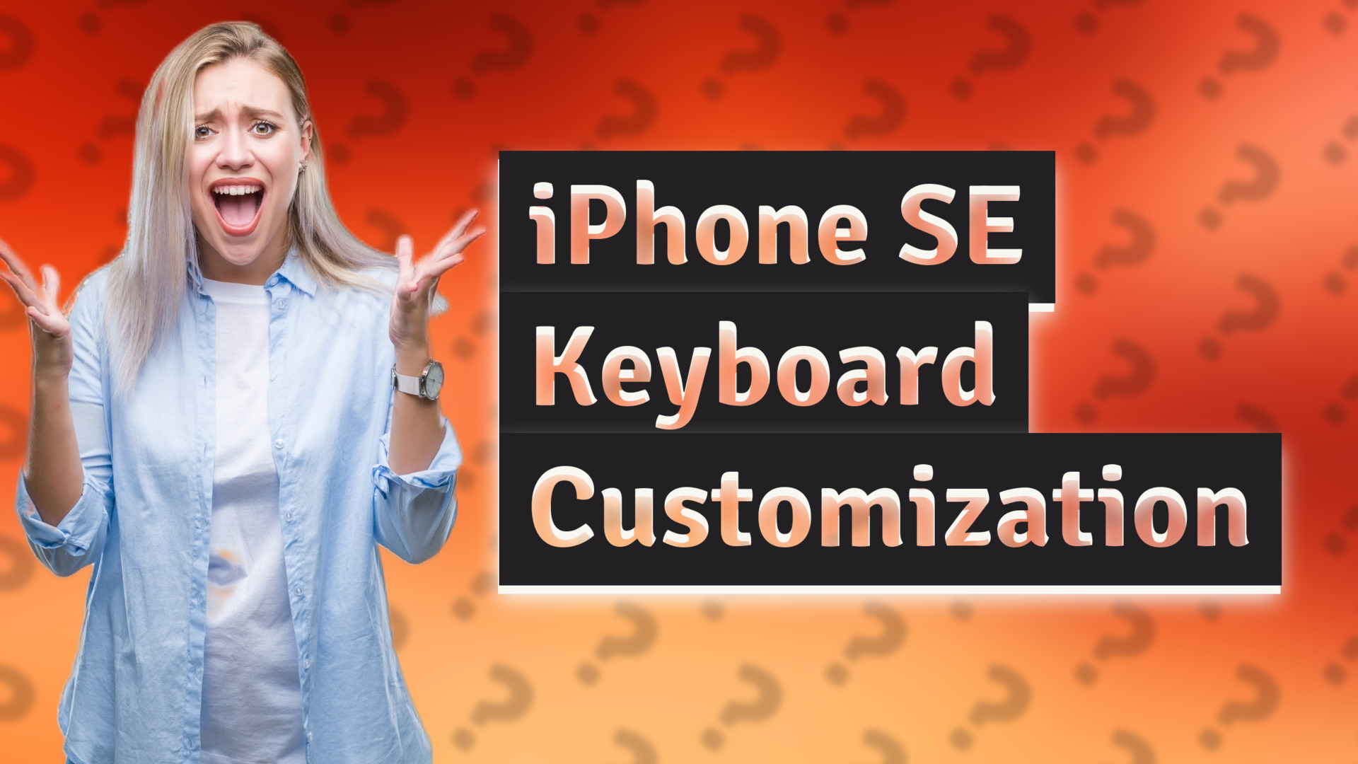 iPhone SE Keyboard Customization