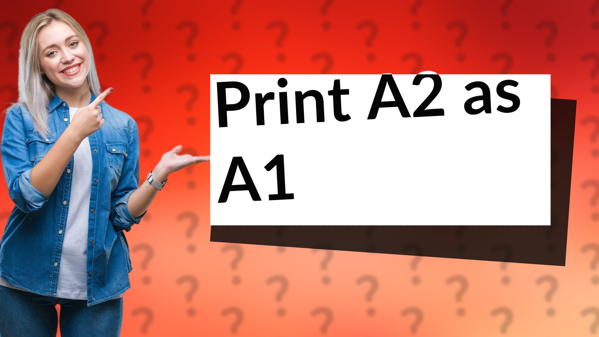 Print A2 as A1