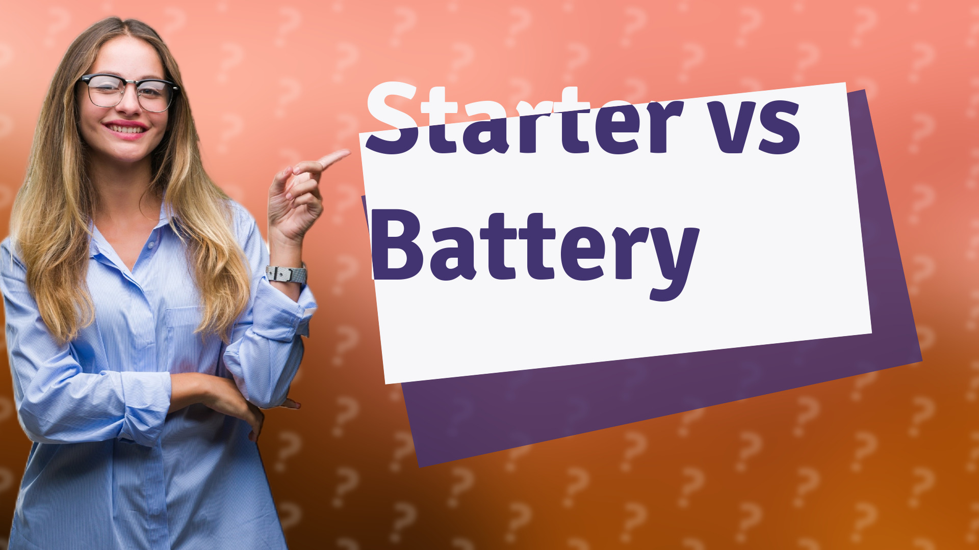 Starter vs Battery