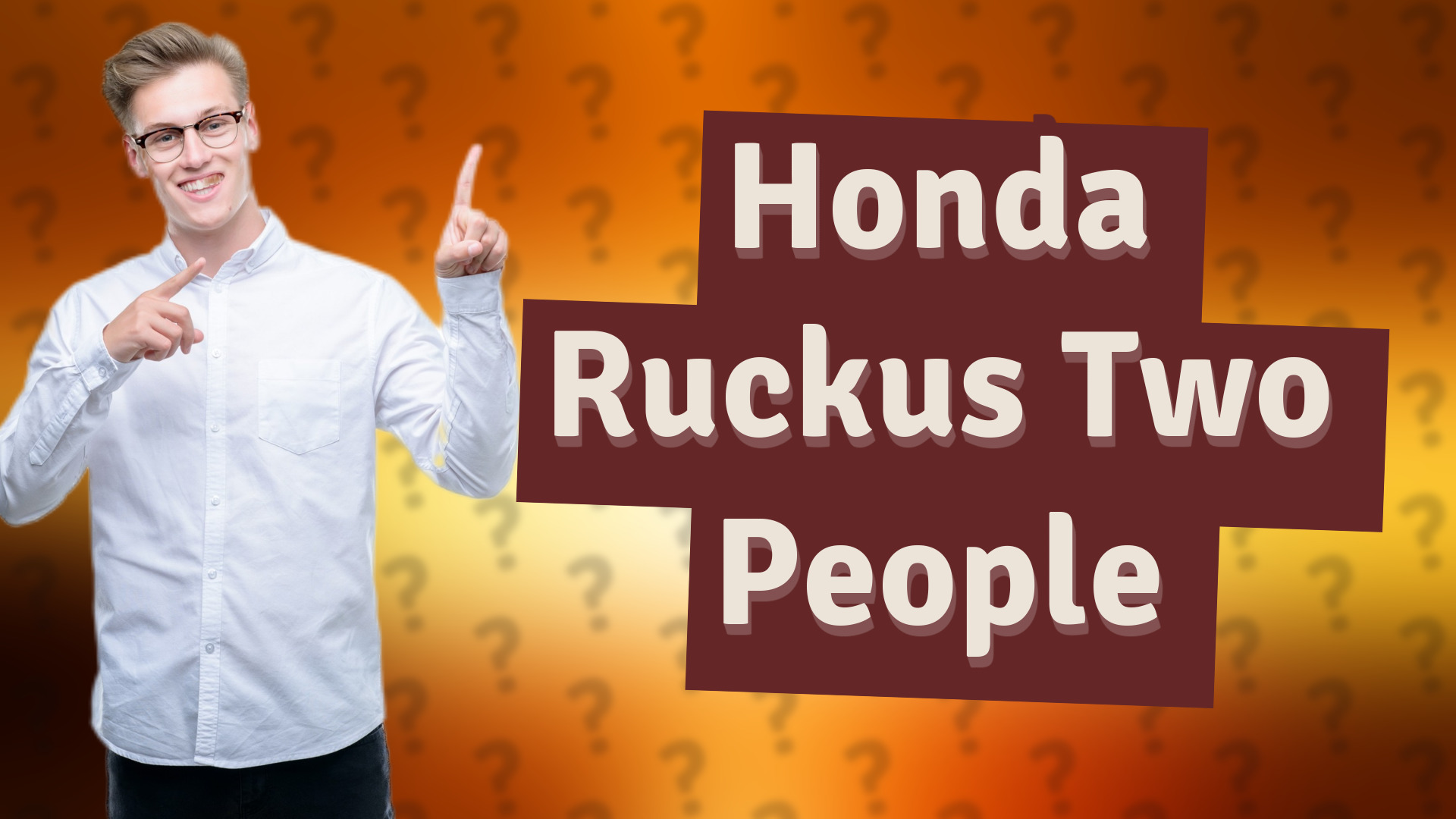 Honda Ruckus Two People