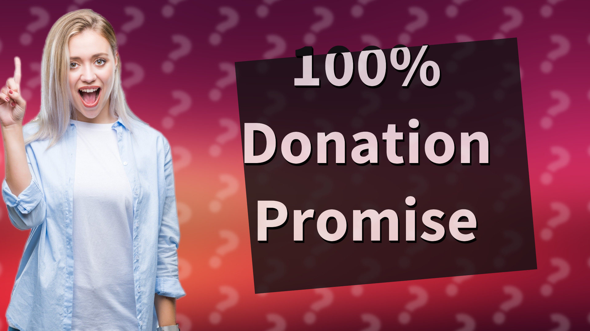 100% Donation Promise