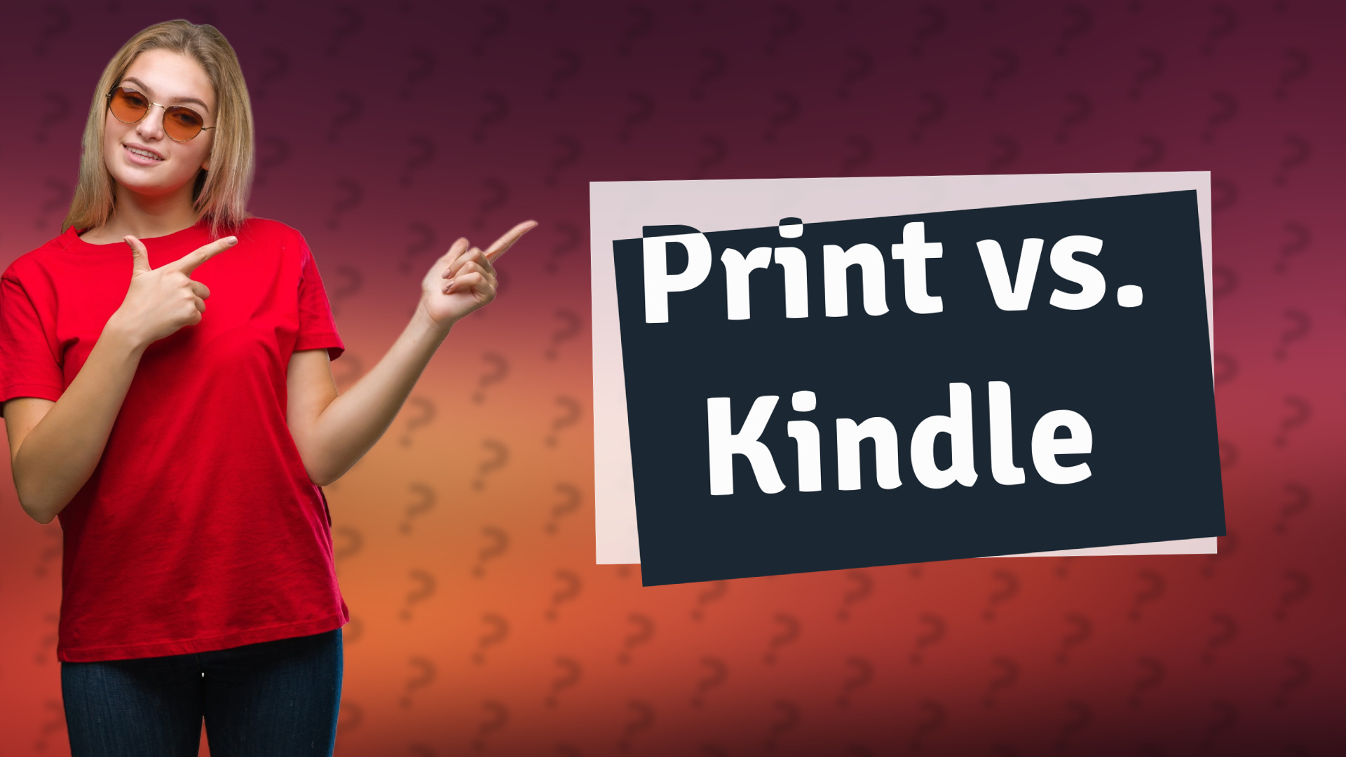 Print vs. Kindle