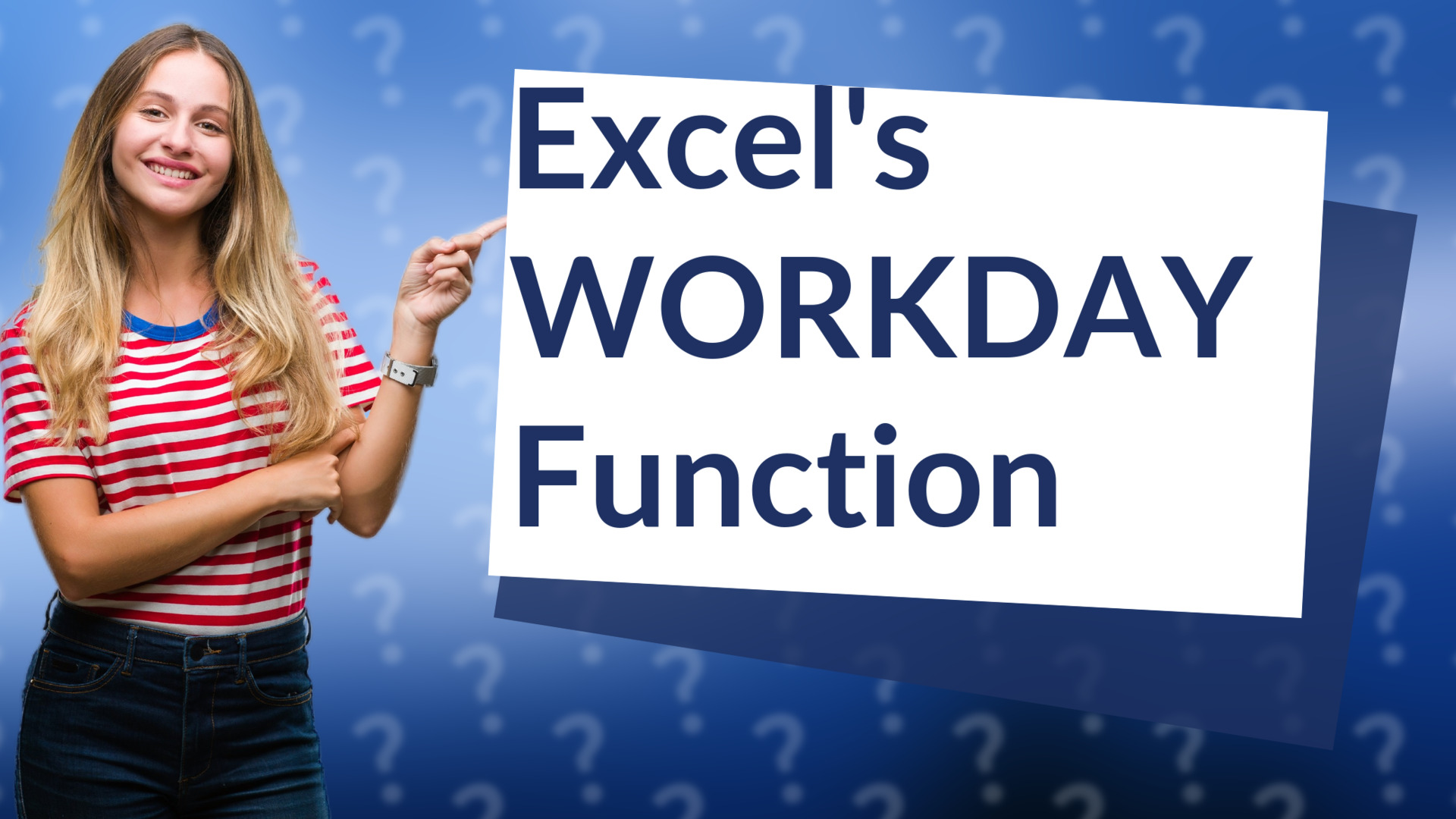 Excel's WORKDAY Function