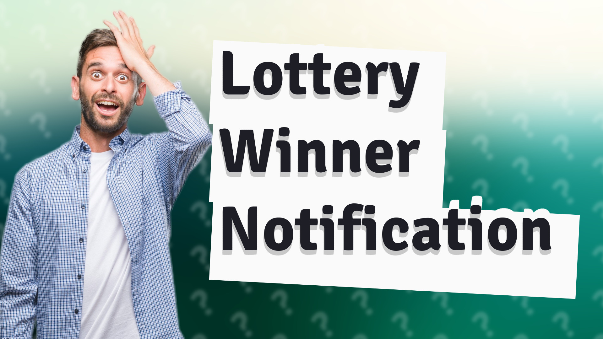 Lottery Winner Notification