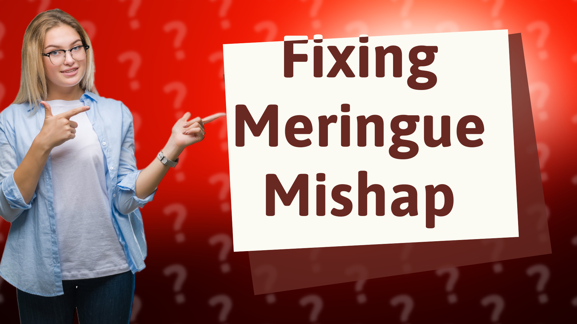 Fixing Meringue Mishap