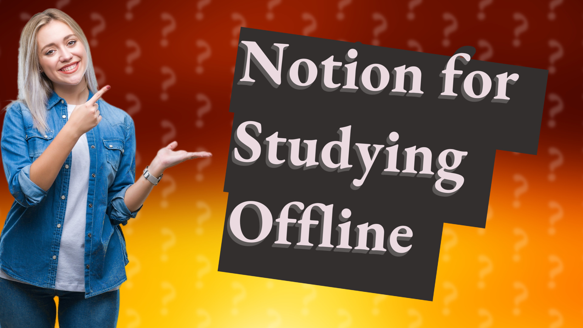 Notion for Studying Offline