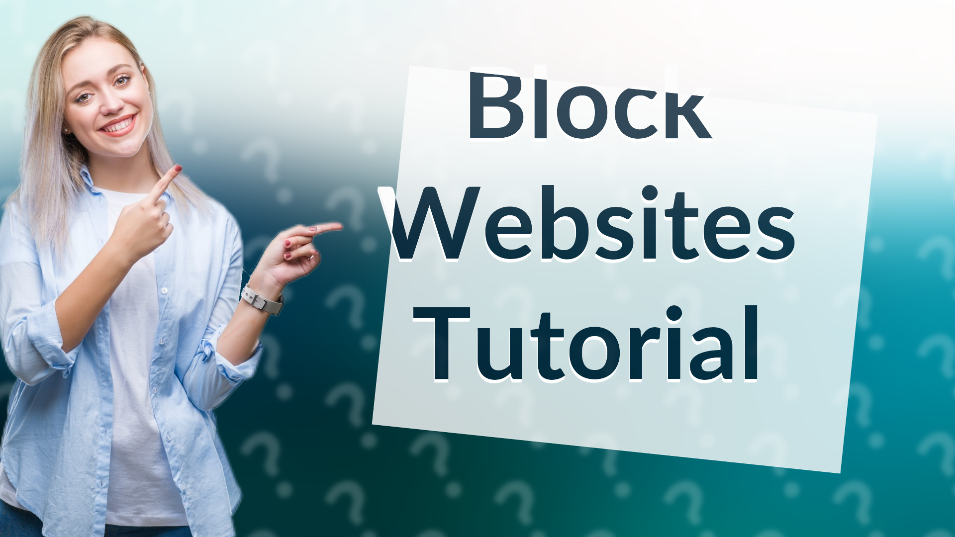 Block Websites Tutorial
