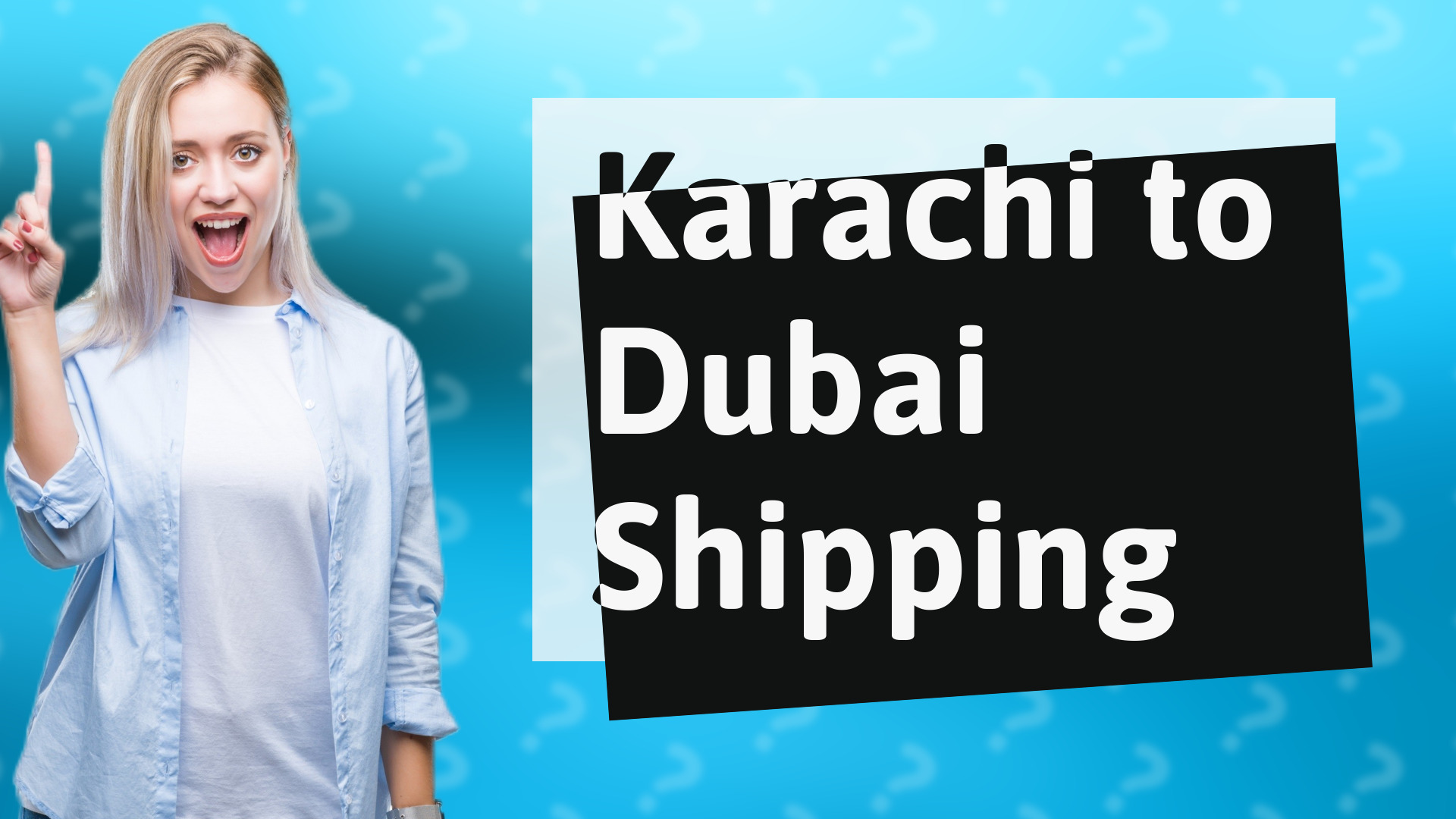 Karachi to Dubai Shipping
