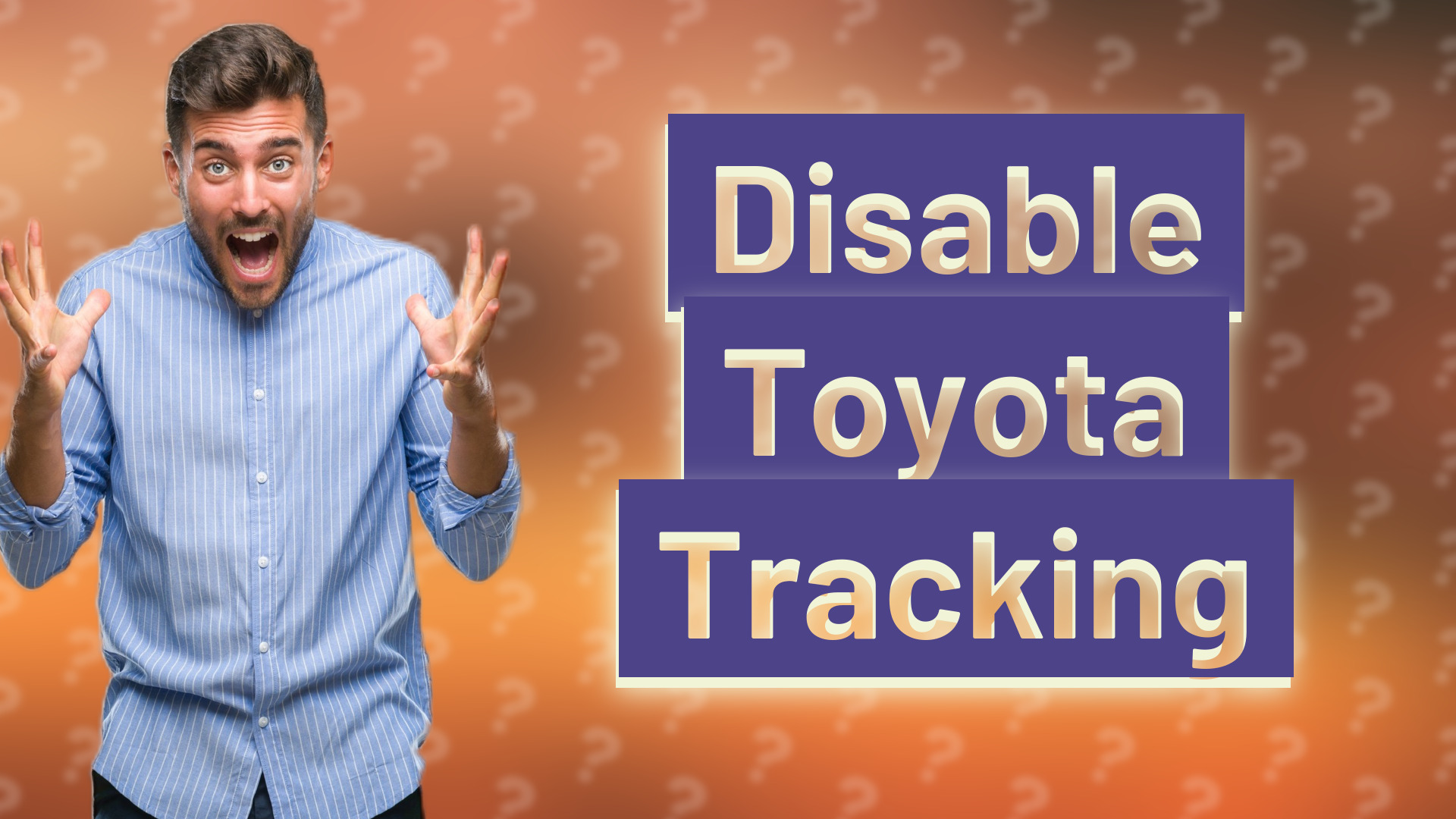 Disable Toyota Tracking