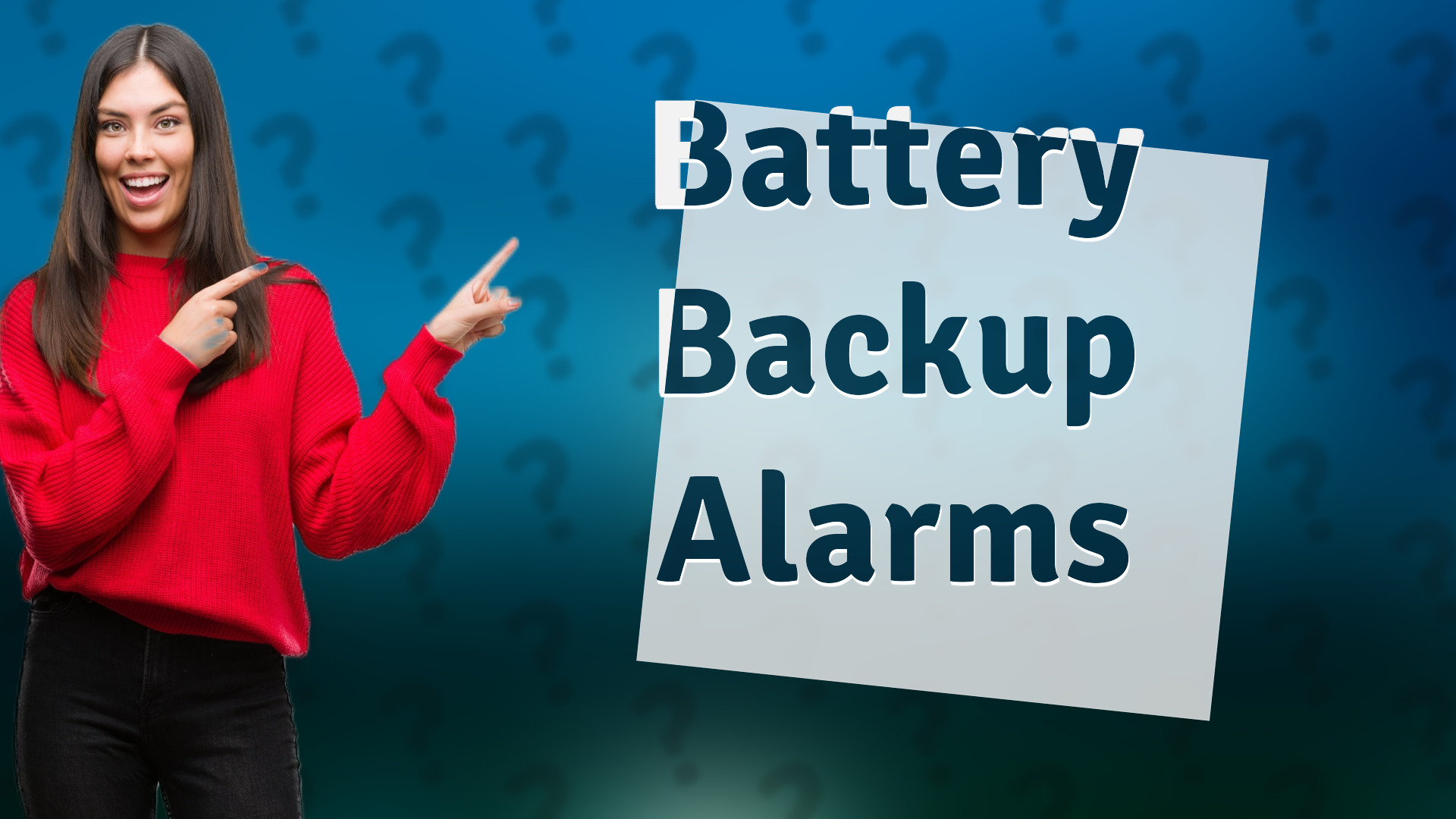 Battery Backup Alarms
