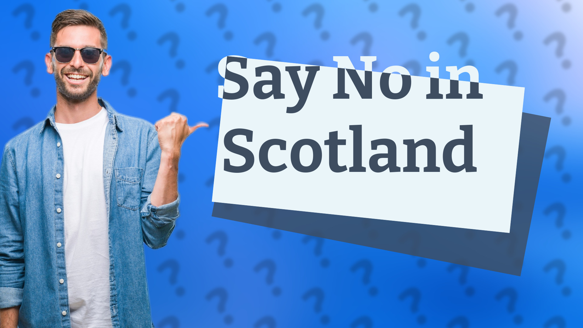 Say No in Scotland